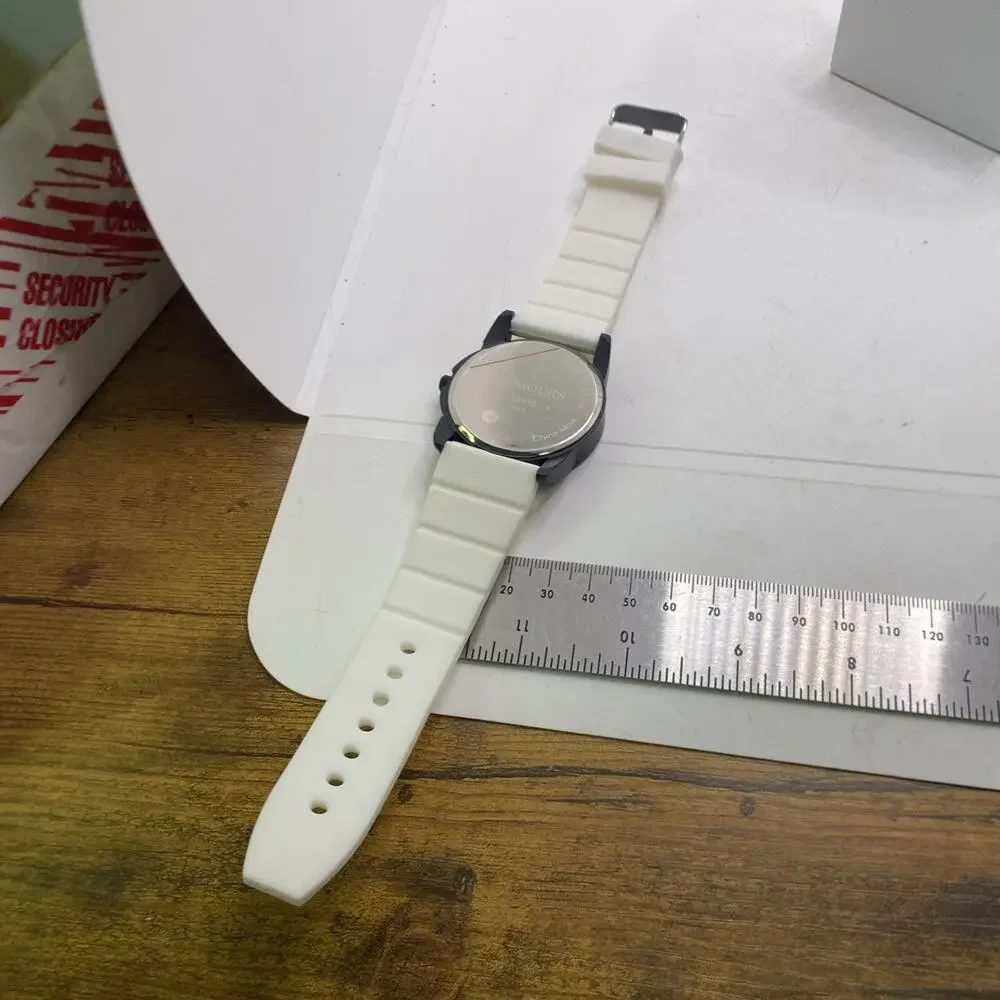 Rumours Unisex White Rubber Watch New Battery